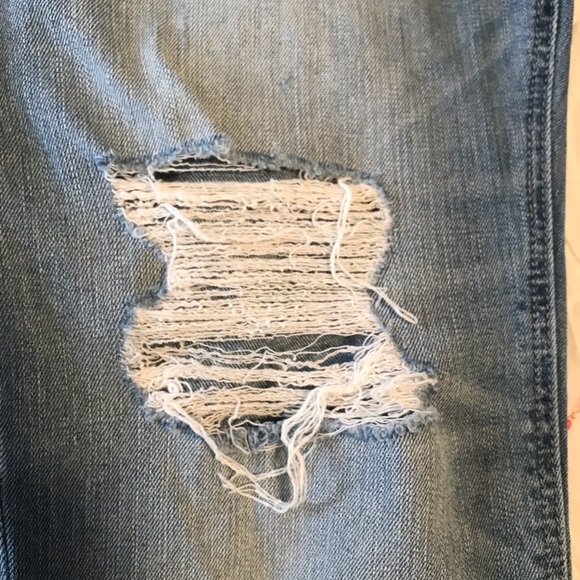 Express size 12 distressed girlfriend jeans - Picture 2 of 6